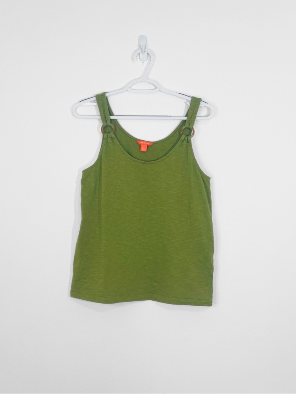 Joe Fresh Olive Green Ring-Detail Tank Top